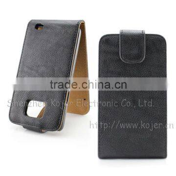 Leather Flip Mobile Phone Case for Samsung Galaxy S2(I9100)