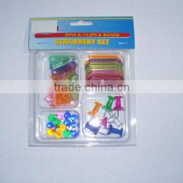 Pins & Clips & Bands / Stationery set