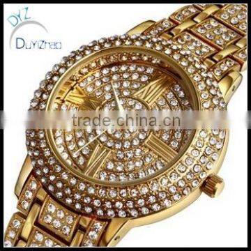 hip hop micro pave diamond brand bling bling gold watches                        
                                                Quality Choice