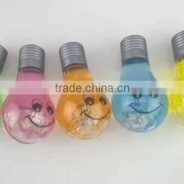 Light bulb Crystal Putty GID Colorful with led linght happy face