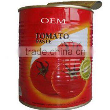 Double concentrated canned tomato paste with high quality