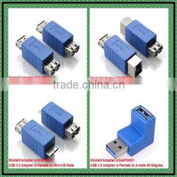 OEM high quality USB 3.0 A male to micro B adapter usb3.0 AF to micro b adapter