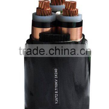 power electric cable wire with AL/CU conductor multi core 60mm XLPE insulated PE sheath thick steel wire armored