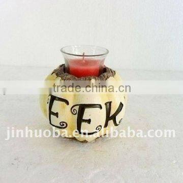 New customized holiday decoration,halloween pumpkin with candle ,hallowmas gift