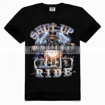 OEM 3d Printing Factory High quality old skull t-shirt, ghost rider t shirts, boys fashion t shirt