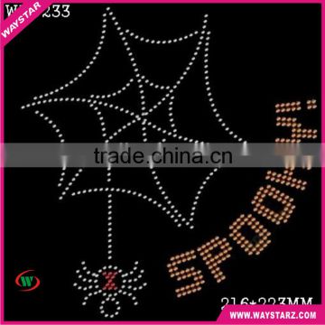 Spooky Design Wholesale Rhinestones Transfers On Garment