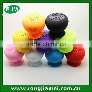 2014 Best Sale Silicone Bluetooth Speaker with sucker mushroom mini speaker