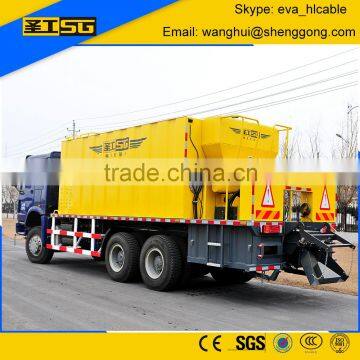 Road Maintenance Slurry Sealer Emulsion Asphalt Slurry Paver Machine