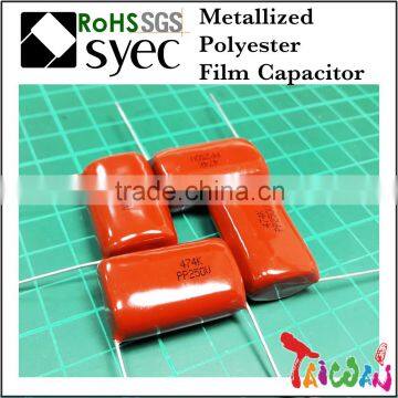 Capacitor Manufacturer MEF 683J 100V Metallized Polyester Film Capacitor