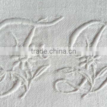 hand embroidery monogram napkin