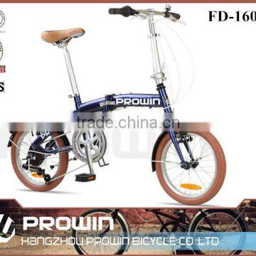 16 Inch Steel Material Foldable Bike, Folding Bike, Easy Folding Bike for Sale (PW-FD16011)