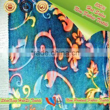 New Woman Clothing Fabric Product Made in China Shaoxing Factory Scuba 3d Print Multicolor Emboss Fabric photo-4