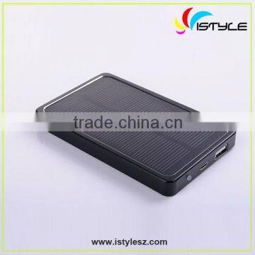 Portable Solar Battery Pack External Solar Charger for Mobile Phone 4000mah photo-2