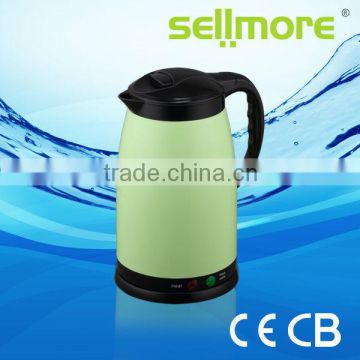 Hot sale 1.5L color electric kettle with warmer