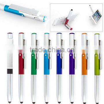 multifunction ballpen with phone holder and touch screen and light