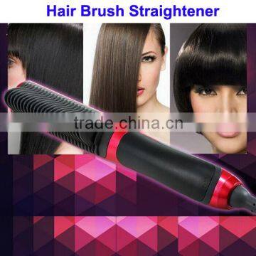 Professional Straightening Hair Brush, 2 in 1 Hair Curler, Hair Straightening Brush As Seen on TV