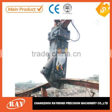 Hydraulic rotary steel shear machine for excavators