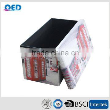F / R PVC leather folding storage bench