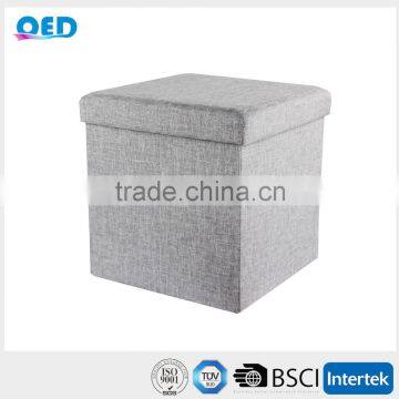 Delicate Ottoman With Linen for Living Room