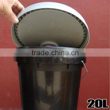 2015 20 liter plastic pail paint bucket molding with tap (good quality)