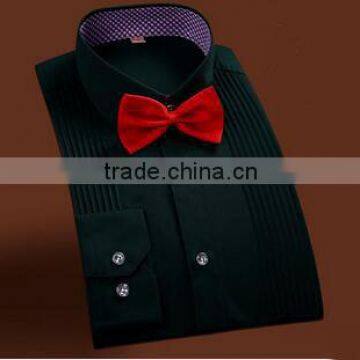 Spring Season mens shirts images organic cotton classic green business shirt