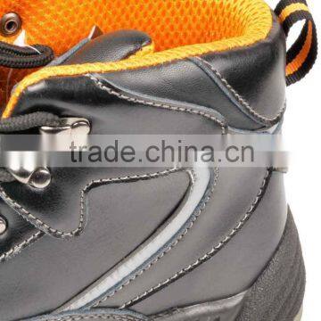 Anti-Puncture Slip Anti Static Top Smooth Leather Toe Cap Working Shoes photo-6