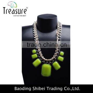Best Price Jewelry Fashion Resin Pendant Chain Choker Necklace Pendant Jewelry Wholesale in China photo-5