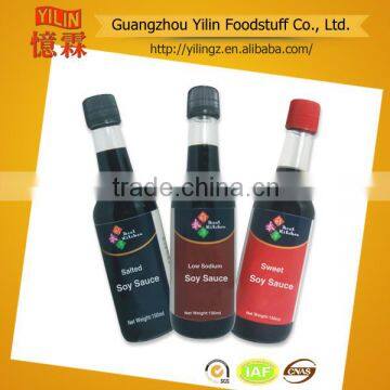 150ml glass bottle packed soy sauce for Japanese sushi products