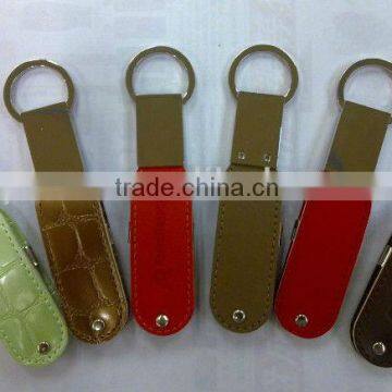 metal leather usb 2.0 4gb