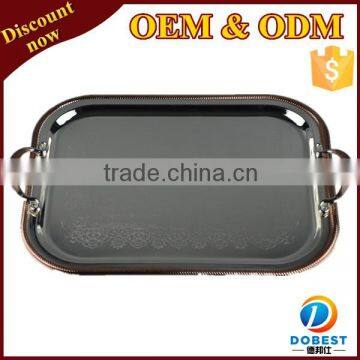 buffet tray/ tray trolley/ stainless steel dry fruit tray T343