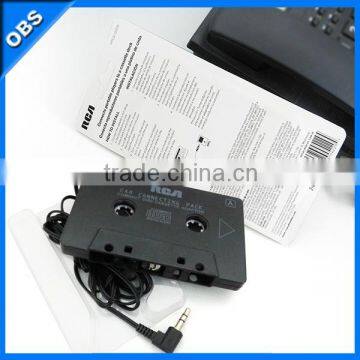 New Product Audio Car Cassette Tape Adapter 3.5mm MP3 CD MV DVD iphone