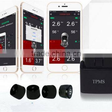 Hot Selling TPMS for Android/IOS phone Valve Stem with Internal and External Sensor Optional