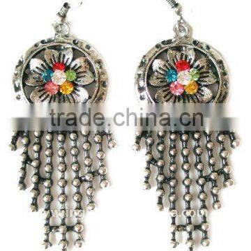 earrings in flower shaped