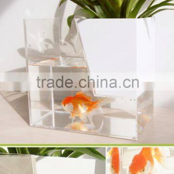 Excellent Desktop Rectangle Clear Acrylic Fish Tank,large Acrylic Aquarium,large Acrylic Fish Tank With Flower Pot photo-2