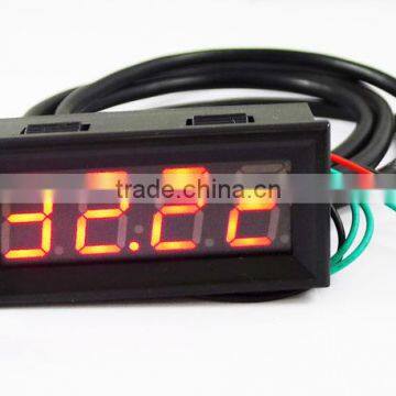 0.56" Red LED Multifunction Panel Meter Time/Voltage/Temp Monitoring Meter