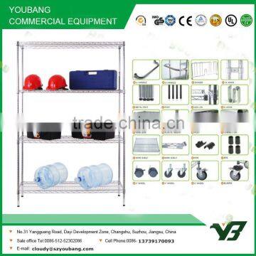 2015 Hot Sell NSF 150KGS 36x24 Inch Heavy Duty 4 Layer Chrome Hotel Wire Metal Shelf (YB-WS029) photo-2