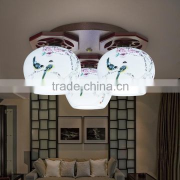 Jingdezhen ceramic led light home decoration led ceiling lamp