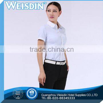 sales promotion Guangzhou wholesale Oxford fabric lady button up shirts                        
                                                Quality Choice