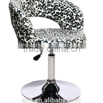 Fabric leisure big seat adjustable barstool