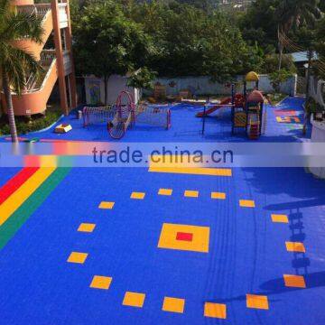 Plastic interlocking sports floor for wholesales