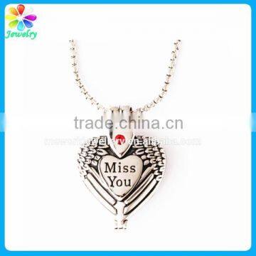 2015 fashion style stainless steel heart cremation pendant
