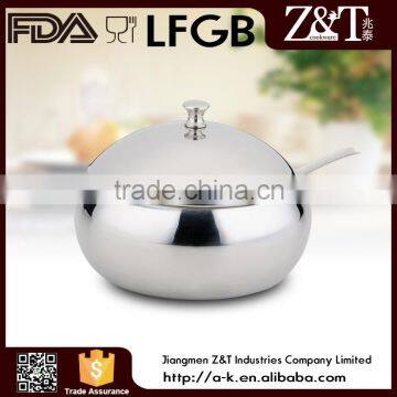 Stainless steel mirror polish sugar pot for sale