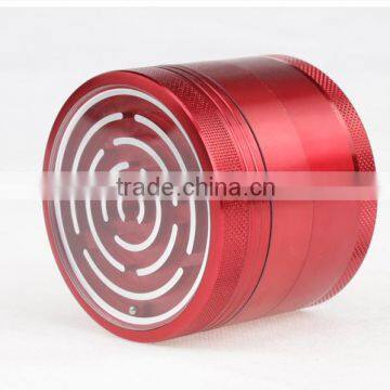 63mm aluminium maze game herb grinder 4 layer maze herb grinder