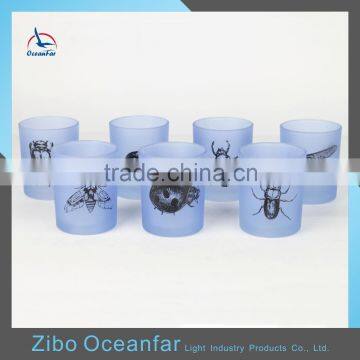 Popular Colour Cylinder Glass Candle Holder New Fashion Tealight Holder Glass