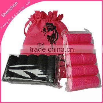 2" Diameter Set of 10 Hair Rollers Curlers Self Grip Cling