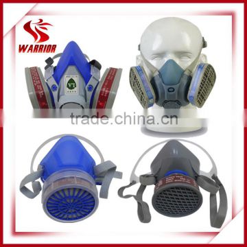 silicone & rubber half facepiece gas mask