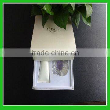 Ten years experience for paper perfume box with plastic tray