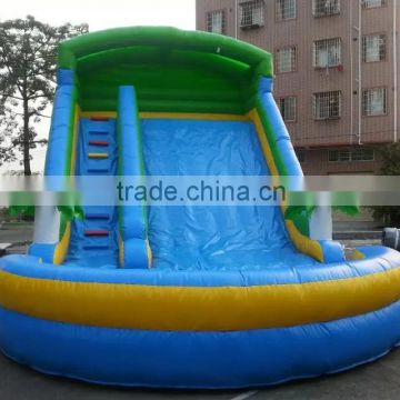 2015 hot bounce round inflatable water slide