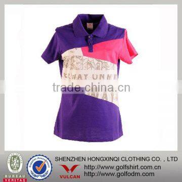 Sports Ladies fitting contrast polo t shirt