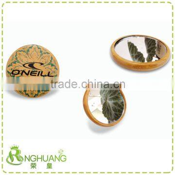 Bamboo pocket mirror